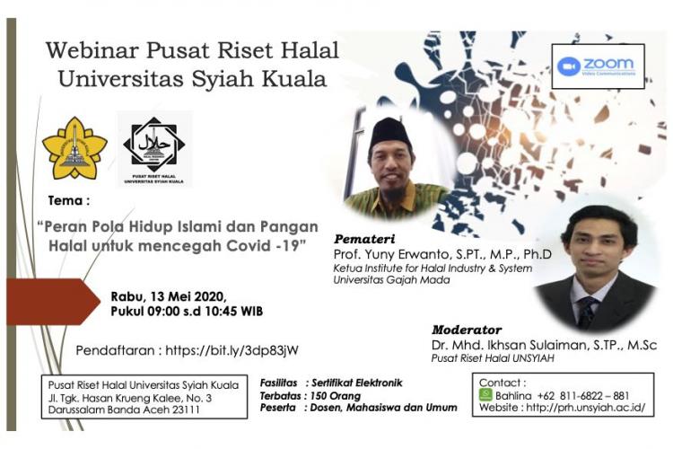 Webinar Prof. Yuny Erwanto Ketua Insitute for Halal Industry & System UGM